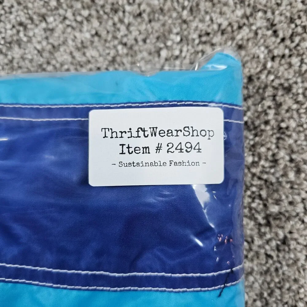 Vintage Tommy Hilfiger Shorts Mens Medium Blue Striped Swim Trunks Lined Beach
